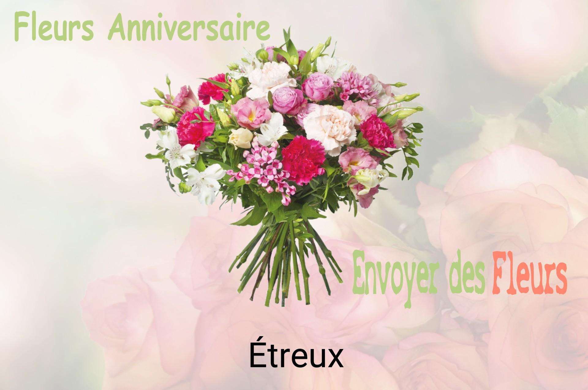 Bouquet de fleurs d’anniversaire livré à Étreux