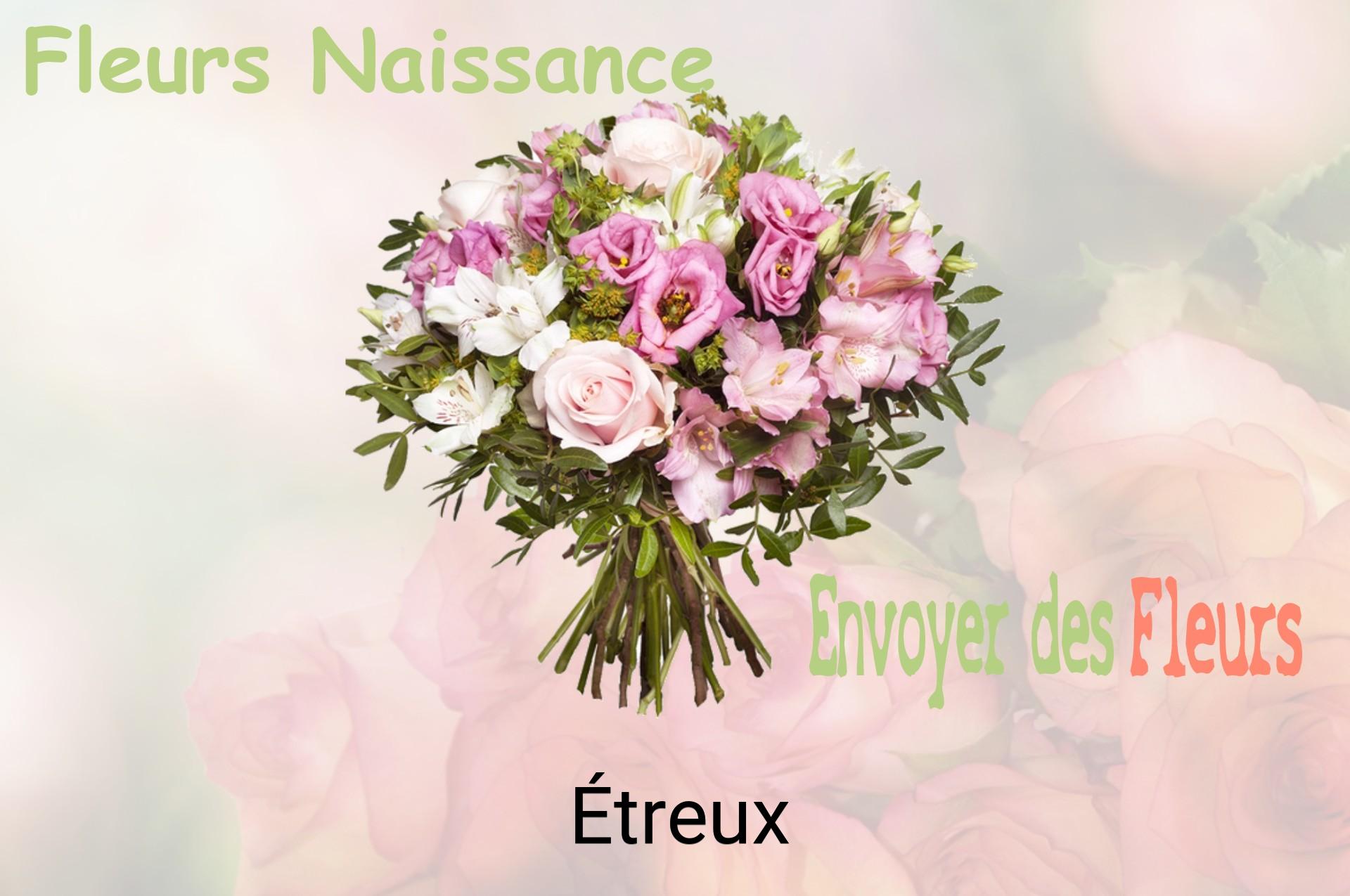 Bouquet de fleurs de naissance livré à Étreux
